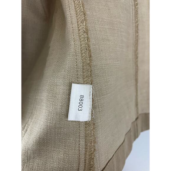 Ann Taylor Size 4 Women's Blazer Jacket Brown Tan Button  Jacket Work Cotton - Picture 9 of 11